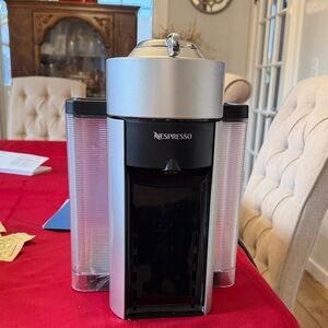 Nespresso Silver and Black Coffee Maker